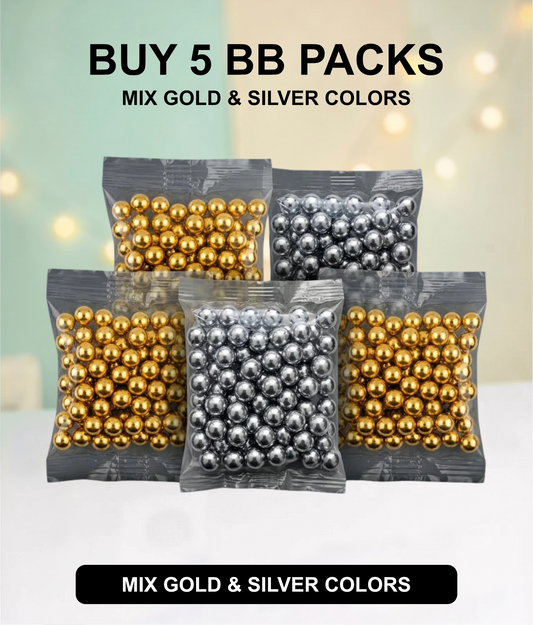 Premium 6mm ABS Toy Bullets (BBs) (Pack of 5)