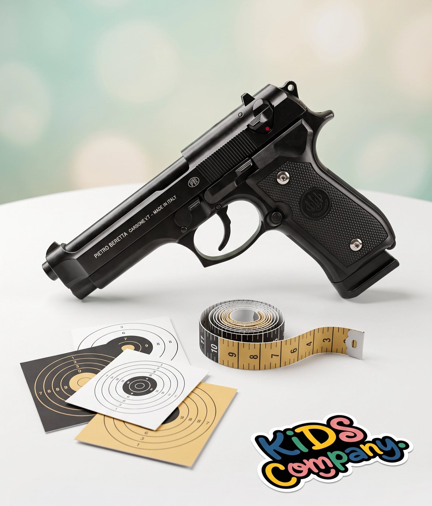 Imported Silver Metallic M92 Beretta Toy Gun – with Box