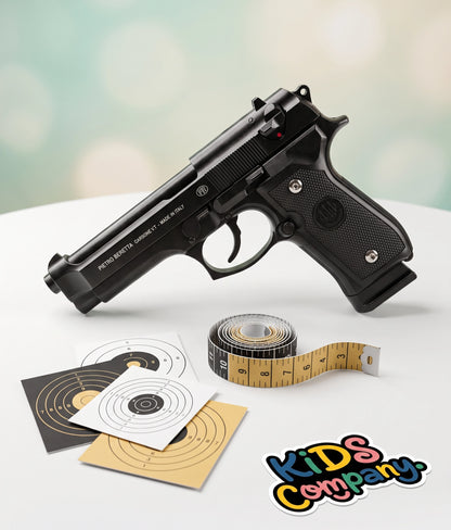 Imported Silver Metallic M92 Beretta Toy Gun – with Box