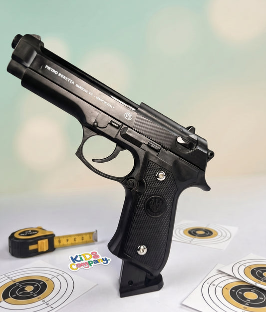 Imported Black Metallic M92 Beretta Toy Gun – with Box