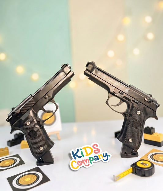 Imported Black Metallic M92 Beretta Toy Gun – with Box