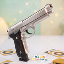 Imported Silver Metallic M92 Beretta Toy Gun – with Box