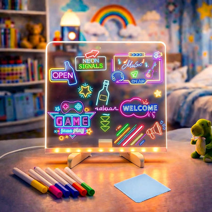 LED Acrylic Writing Board for kids with Multiple Colors
